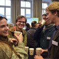 Students at coffee break